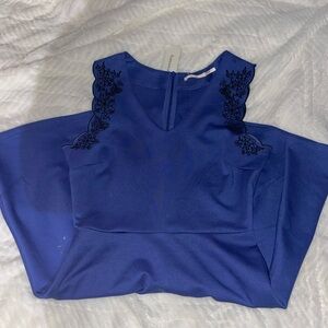 Blueish purple Francesca flowy dress Size XS